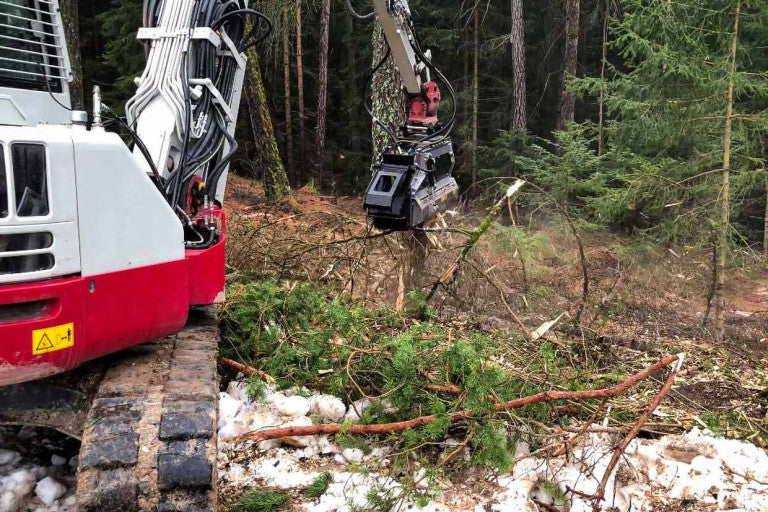 FAE | BL2/EX VT & SONIC Forestry Mulcher | Models 100 & 125 | Width 39" & 49" | Bite Limiter Rotor | Machine Size 8–14 T | For Excavators