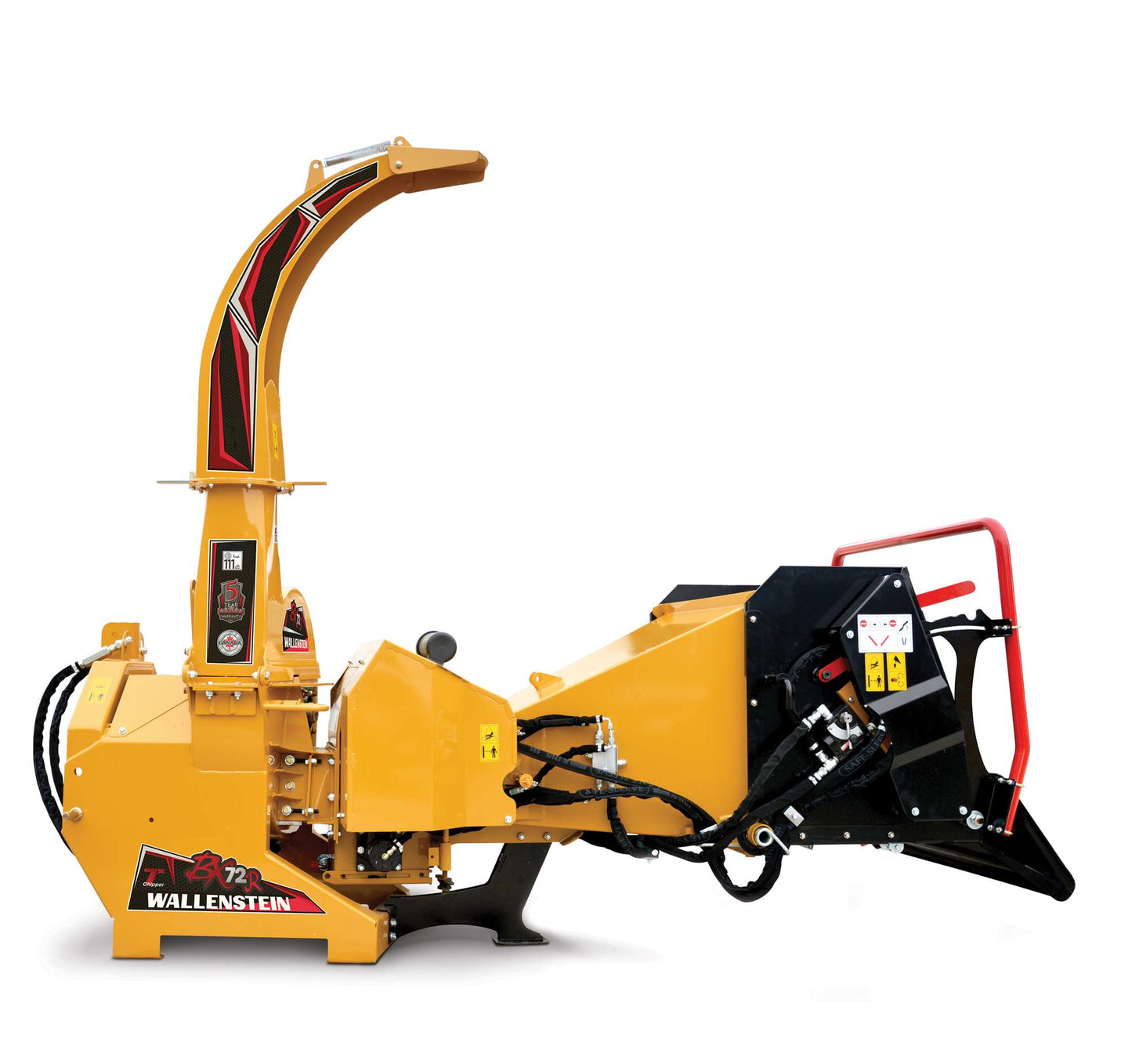 Wallenstein | Wood Chipper | Model BX72R & BX72RI | Rotor Diameter 28" | Chipping Capacity 7" | Horsepower 45-85 HP | For Tractors