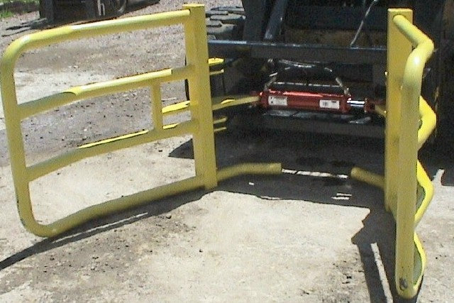 AgNation Wrap Round Bale Handler | Bale Size 4'x4' to 5'x5' in Diameter | Dual Cylinder | For Skid Steers & Tractors