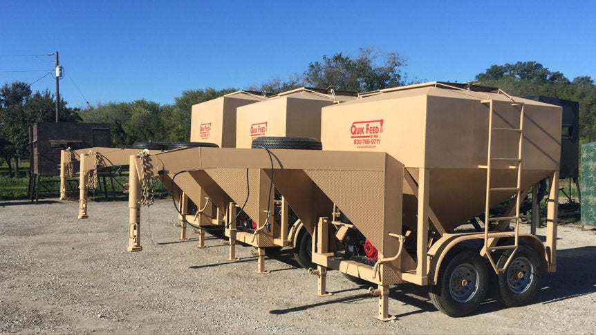 AWS Blind | Quik Feed Trailer | 1.5 To 4.5 Ton Double Axle | 500 lbs/min Feed Rate | Self-Contained Air Drive | Horsepower 25 To 50 HP | For UTVs, ATVs & Tractors