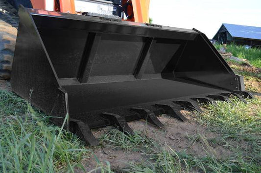 Loflin Fabrication | Greg Loflin Bucket | Widths 72"-84" | Horsepower 50+ HP | For Skid Steer &  Track Loader