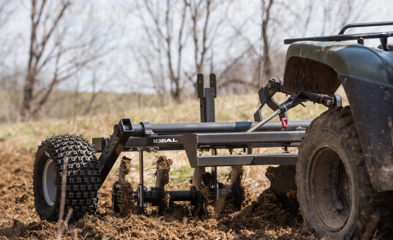 Wildlife Farming UTV Disc Soil Prep | 5′ Working Width | Disc Harrow, Flip Disc & Combo Cultipacker | 18–45 HP | For ATVs, UTVs & Small Tractors