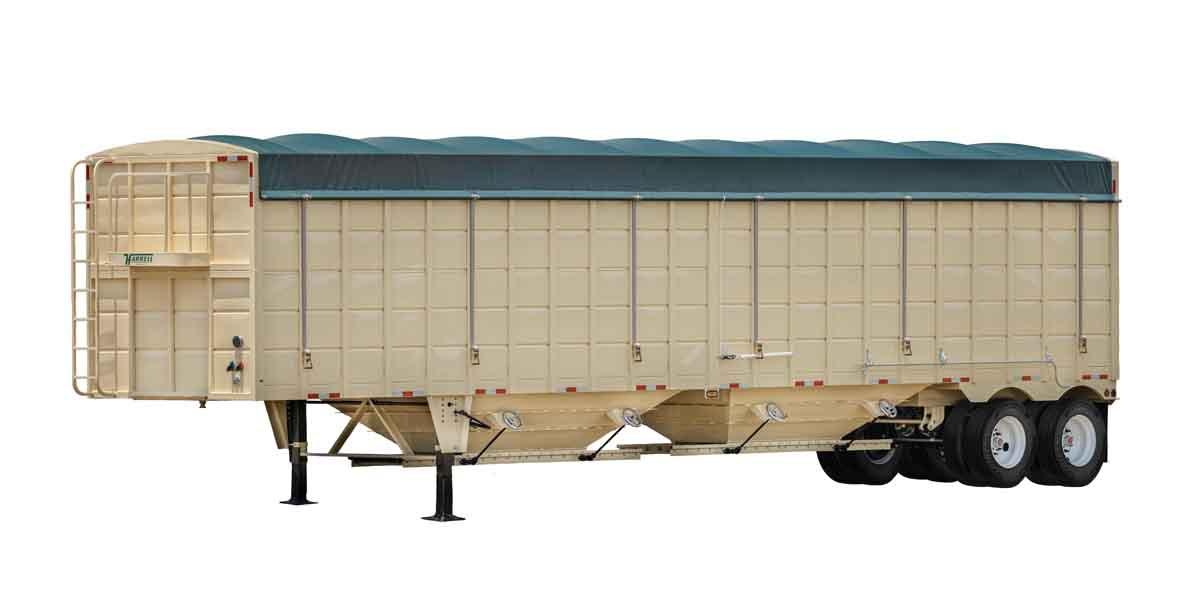 Harrell Ag | Harvest Hopper | Length 45' Feet | Heavy-Duty Grain & Peanut Trailer | HorsePower 100+ HP | For 100+ HP Tractors & Semi Trucks