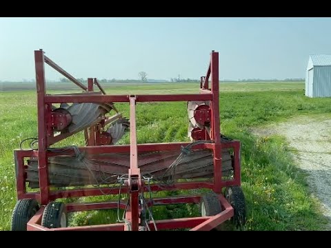 I&J Roller Crimpers | 40 ft. Cover Crop Roller Mounted on a Harmes Trailed Frame | Model 940 | 150 HP | Pull Type | For Tractors