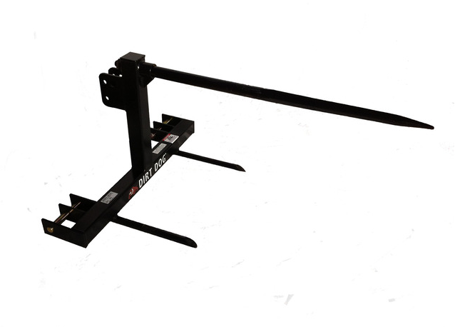 Dirt Dog 3-PT Bale Spear Cat. 1 & 2 | Overall Width 39" | 25-45 HP For Tractor