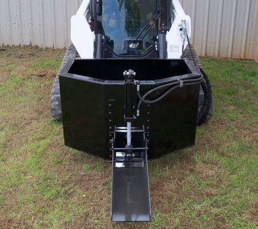 Loflin Fabrication | Hydraulic Concrete Bucket | Capacity 5/8 Cubic Yard | For Skid Steer