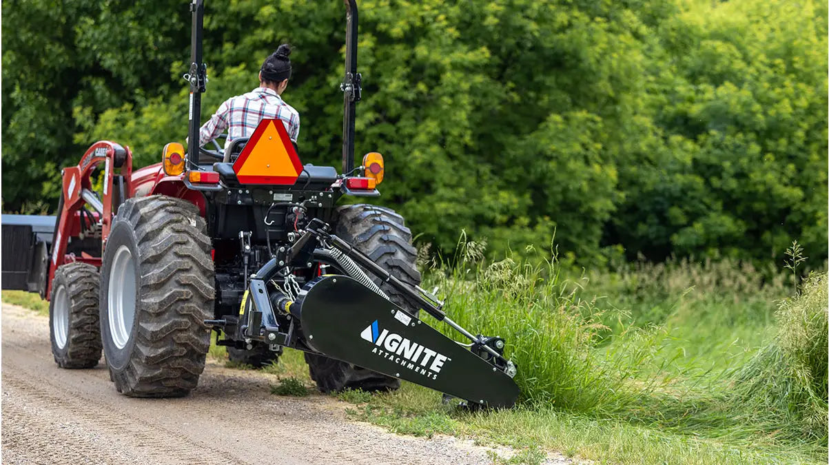 Ignite Attachments 3-Point Sickle Bar Mower | Cutting Width 84" | Horsepower 35 HP | For Tractors