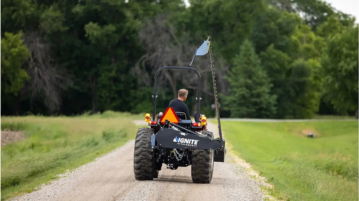 Ignite Attachments 3-Point Sickle Bar Mower | Cutting Width 84" | Horsepower 35 HP | For Tractors