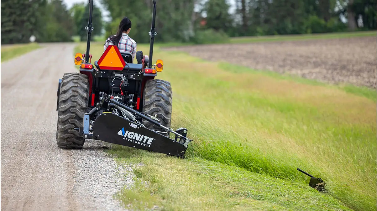 Ignite Attachments 3-Point Sickle Bar Mower | Cutting Width 84" | Horsepower 35 HP | For Tractors