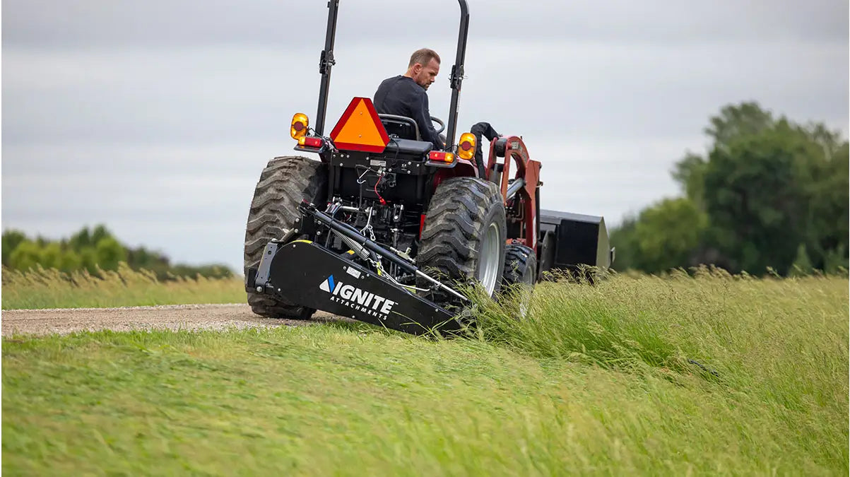 Ignite Attachments 3-Point Sickle Bar Mower | Cutting Width 84" | Horsepower 35 HP | For Tractors