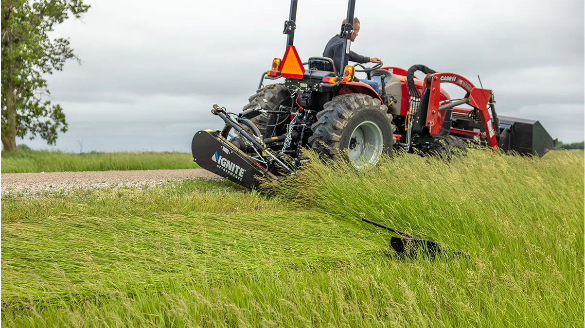 Ignite Attachments 3-Point Sickle Bar Mower | Cutting Width 84" | Horsepower 35 HP | For Tractors