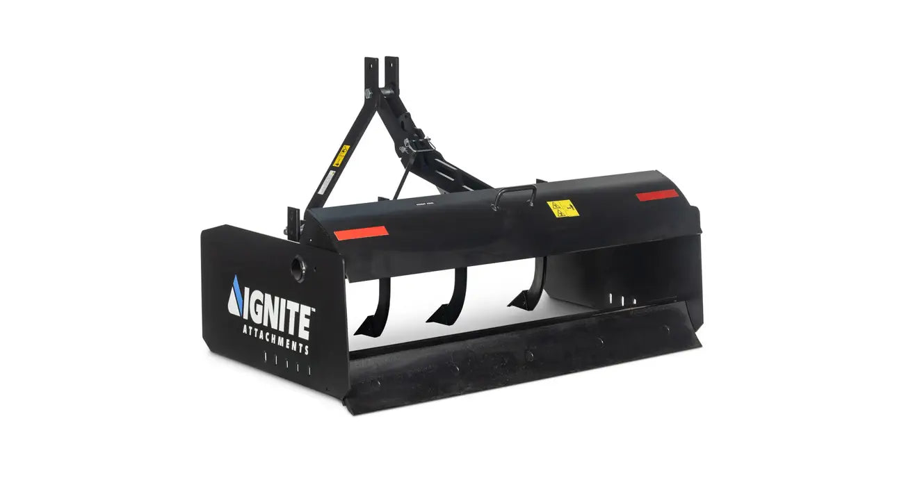Ignite Attachments Box Plane 60" | SKU 46932583 | Width 58.5" | Horsepower 20–40 HP | For Tractors