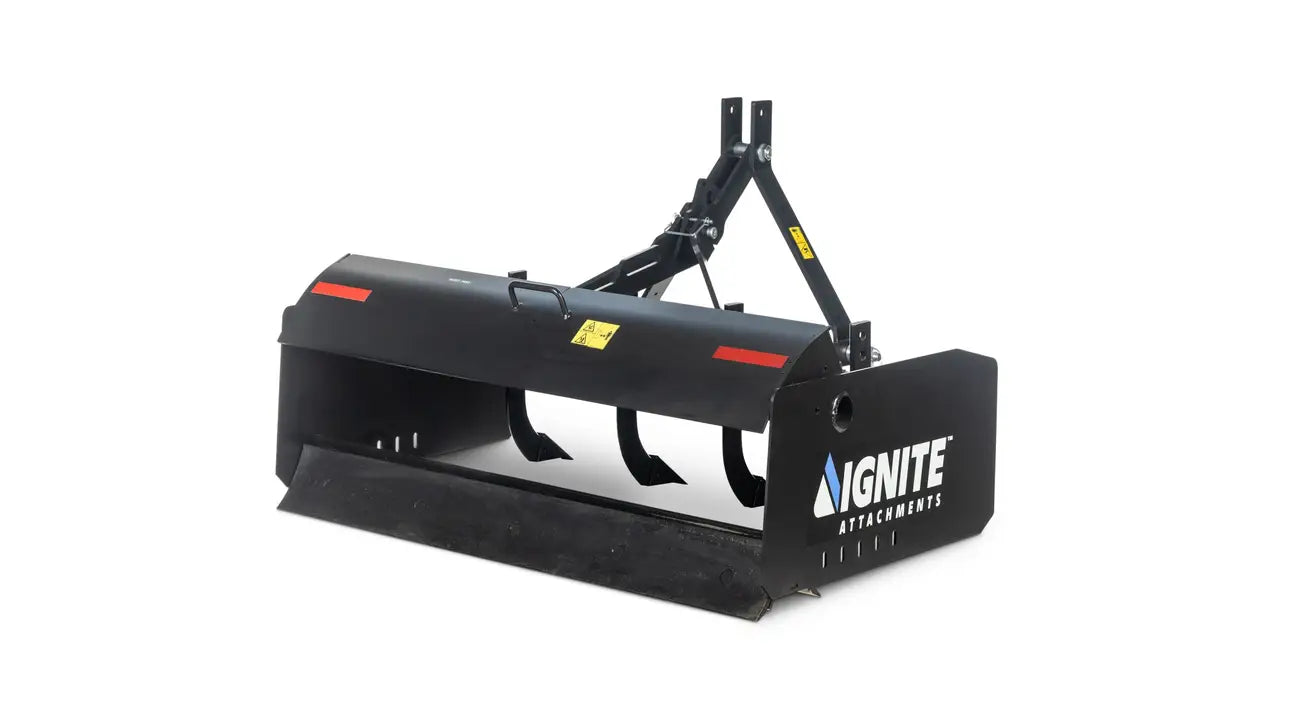 Ignite Attachments Box Plane 60" | SKU 46932583 | Width 58.5" | Horsepower 20–40 HP | For Tractors