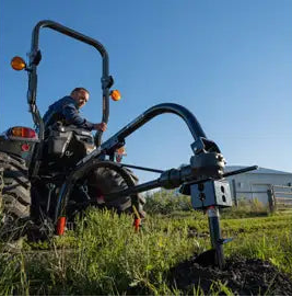 Ignite Attachments 3-Point Auger & Post Hole Digger | 6"/9"/12" Bits | Up to 12-Inch Diameter | Horsepower 20-45 HP | For Tractors