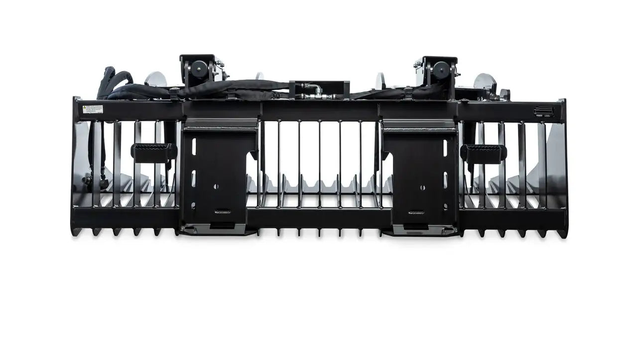 Ignite Attachments Rock Grapple | Width 68.7" | Grapple Opening Height 28.9" | Hydraulic Flow 12-20 GPM | For Skid Steers