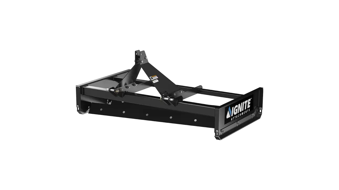 Ignite Attachments 3PT Land Grader | SKU 7523475 | Width 72" | Horsepower 35–50 HP | For Tractors