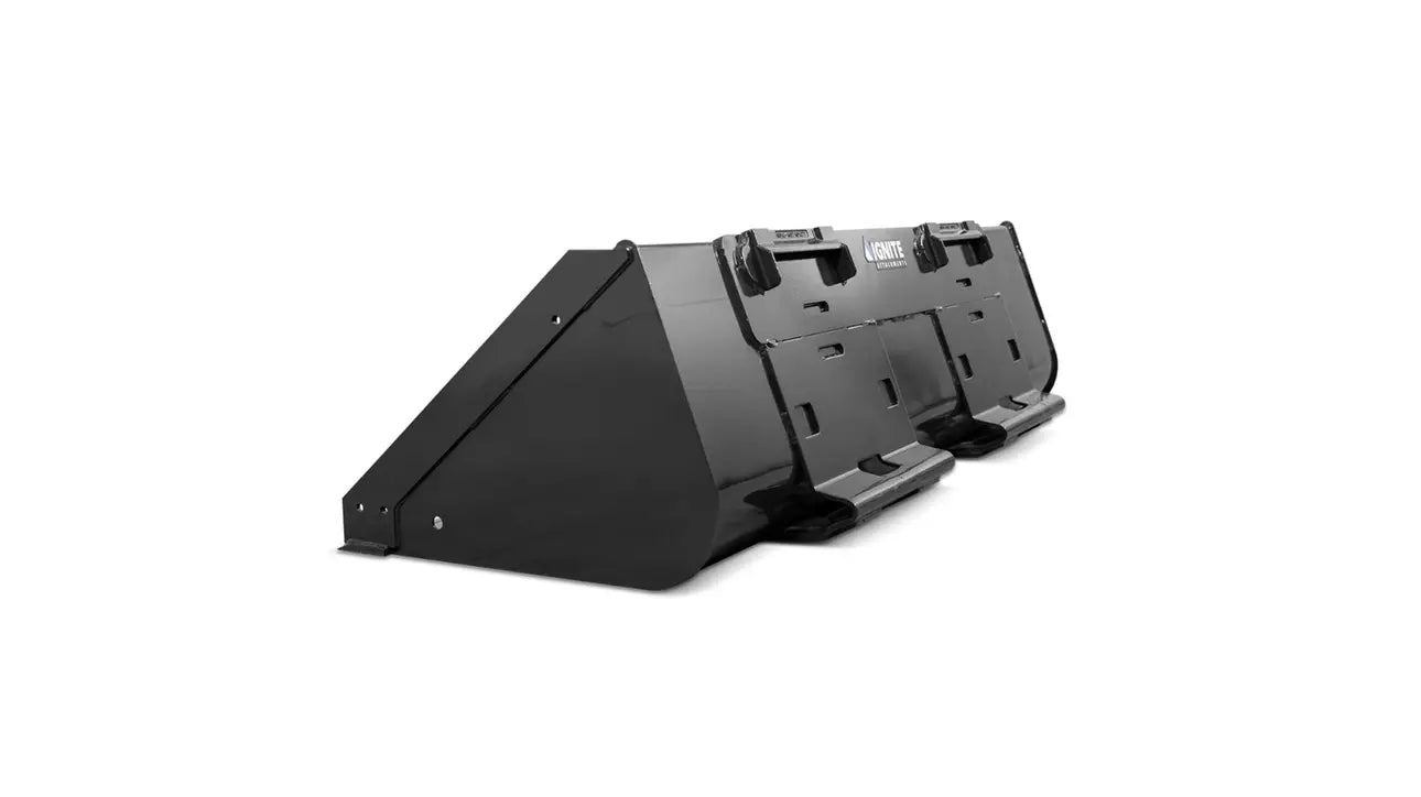 Ignite Attachments Heavy-Duty Bucket | Width 62" | Hydraulic Flow Range 13-25 GPM | For Skid Steers