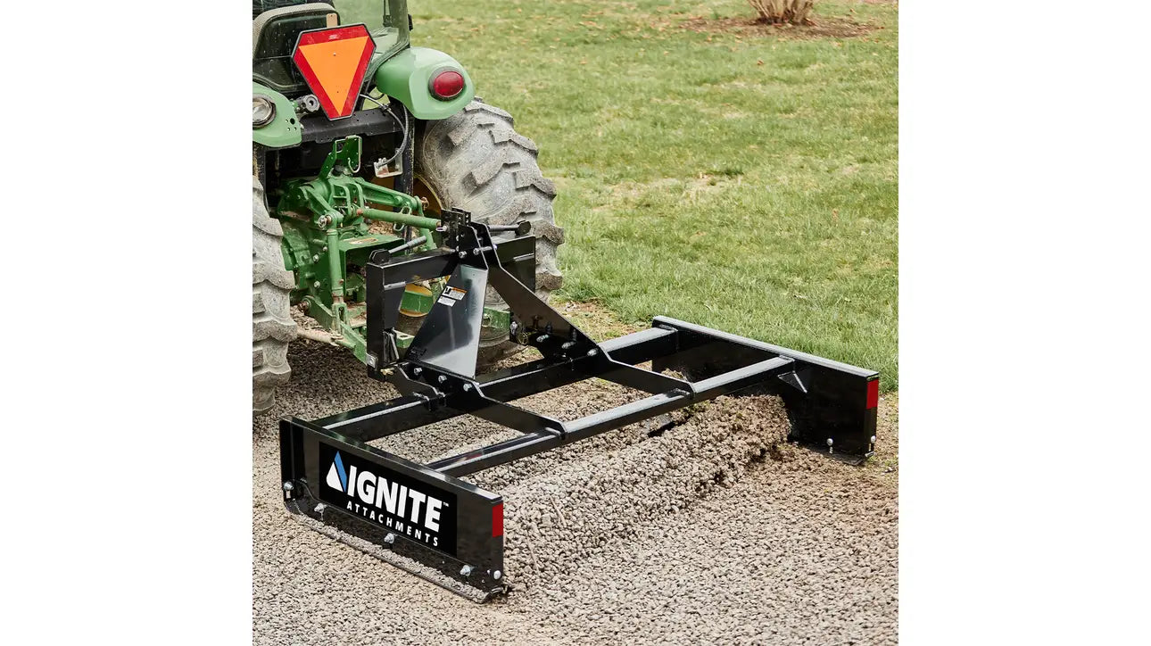 Ignite Attachments 3PT Land Grader | SKU 7523475 | Width 72" | Horsepower 35–50 HP | For Tractors