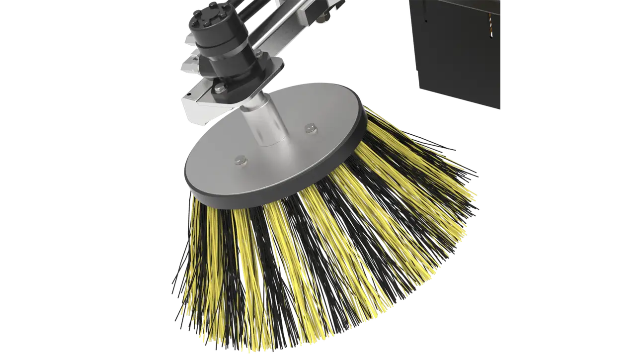 Ignite Attachments Gutter Brush Accessory | Hydraulic Motor 160cc | For 72" & 84" Sweeper Buckets