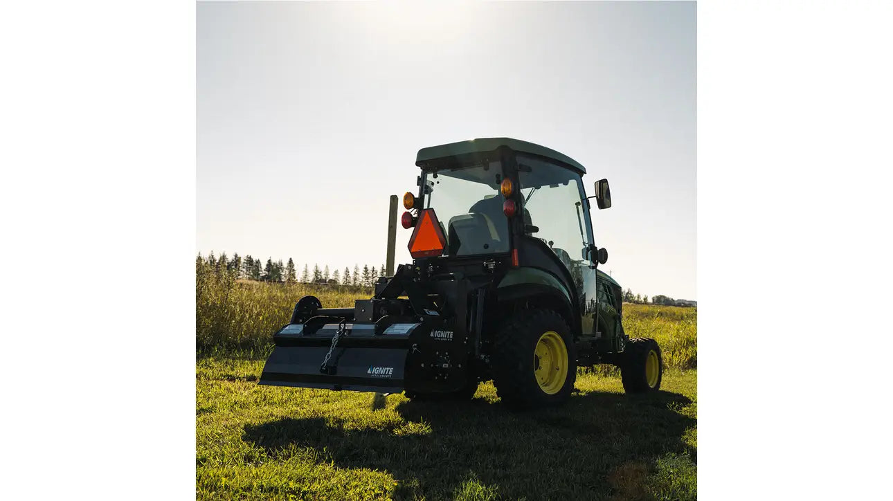Ignite Attachments 3-Point Tiller | Working Width 46.5" | Max Working Depth 7" | Horsepower 15-35 HP | For Tractors