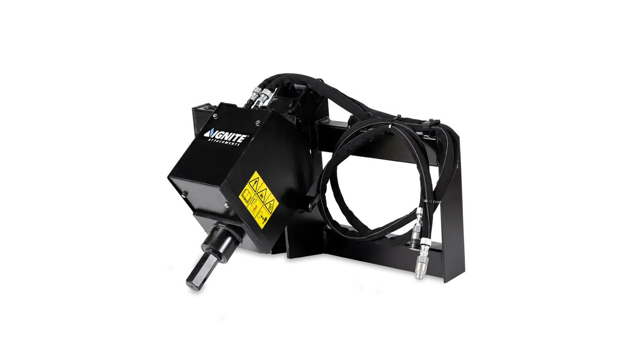Ignite Attachments 75DDH Auger Attachment | Model 7519005 | Width 45" | Hydraulic Flow 8–20 GPM | For Skid‑Steer Loaders
