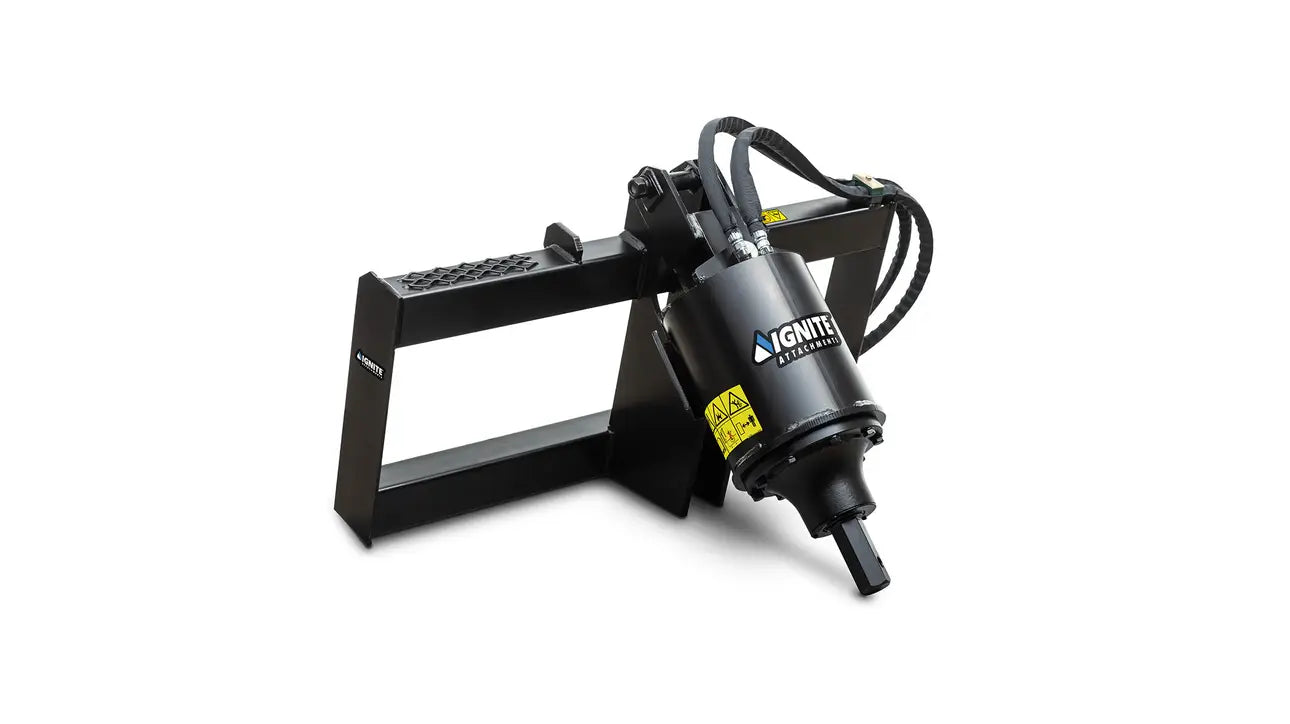 Ignite Attachments Direct-Drive Auger | Model 210PH | Overall Width 45" | Hydraulic Flow 15-30 GPM | For Skid Steers