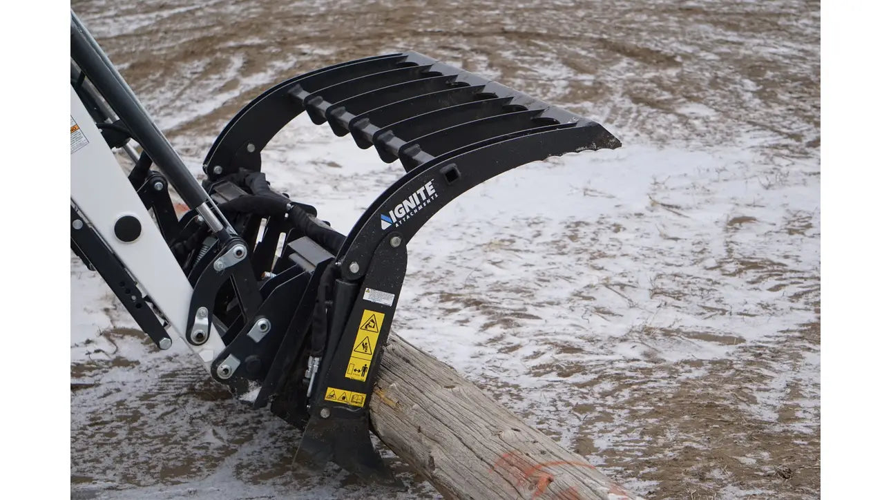 Ignite Attachments Grapple Rake | SKU 46918391‑B | Width 60.5” | Horsepower 20–50 HP | For compact tractors