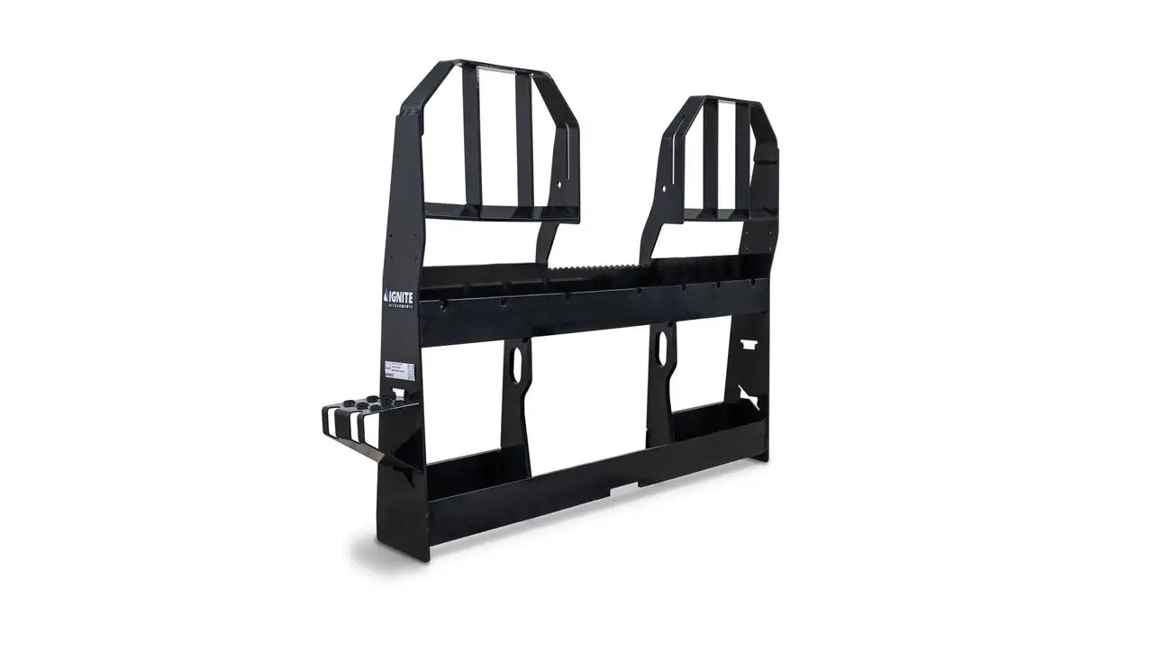Ignite Attachments 4K Heavy Duty Pallet Fork Frame | Width 45.1" | SKU 7494774‑PF4K451 | Oil Flow 15-40 GPM | For Skid‑Steer/CTL