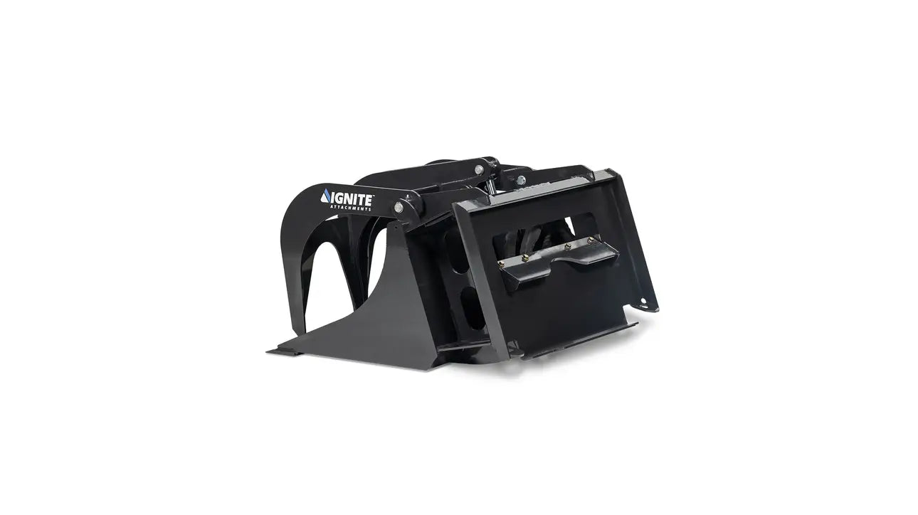 Ignite Attachments Mini Bucket Grapple | Width 36" | Hydraulic Horsepower 7–15 HP | Hydraulic Flow 5–15 GPM | For Mini Track Loaders