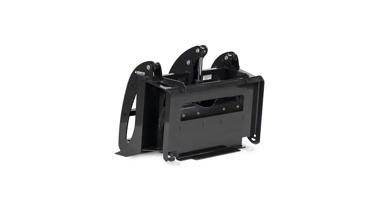 Ignite Attachments Mini Rake Grapple | Width 36" | Horsepower 20–30 HP | Hydraulic Flow 5–15 GPM | For Mini Track Loaders