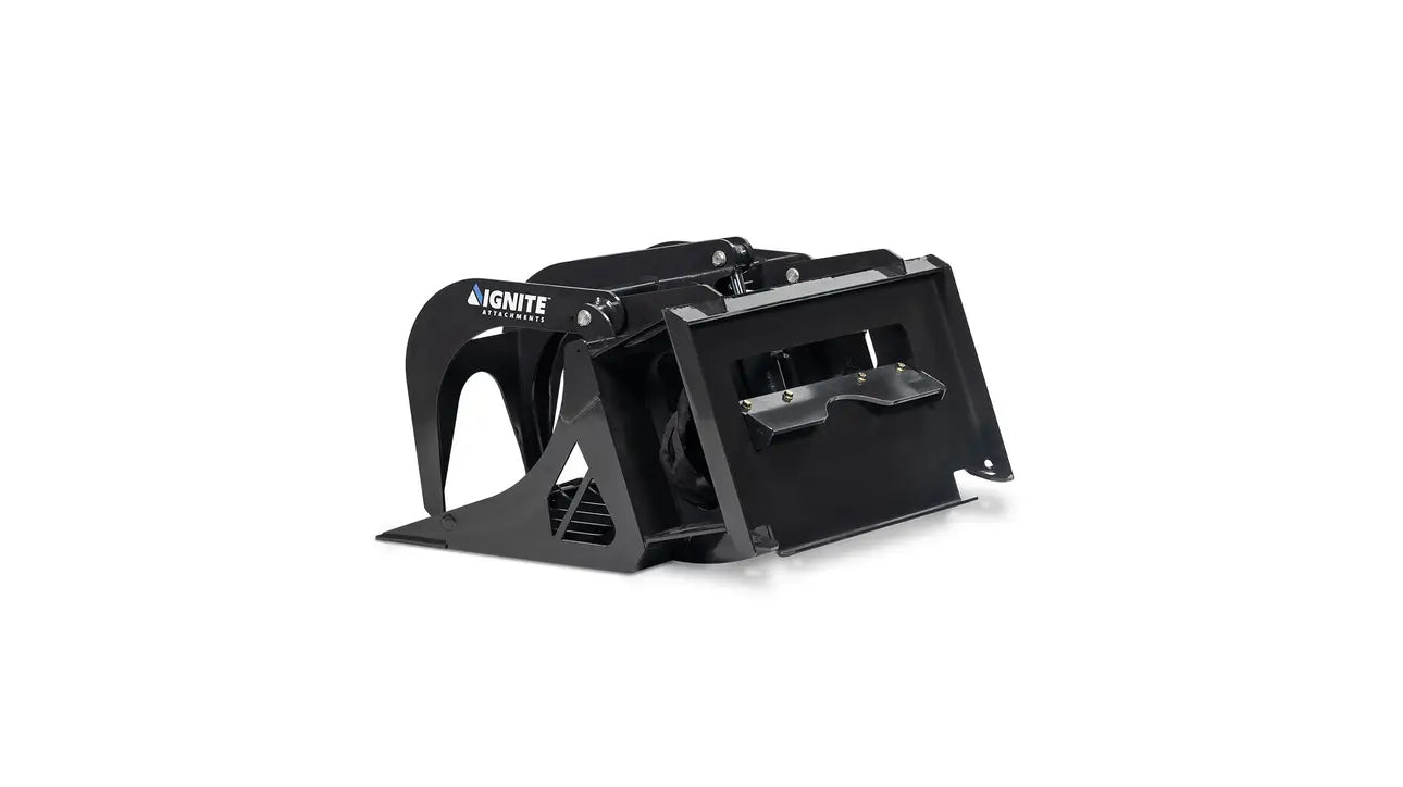Ignite Attachments Mini Rock Grapple | Width 44" | Hydraulic Horsepower 7–15 HP | Hydraulic Flow 5–15 GPM | For Mini Track Loaders