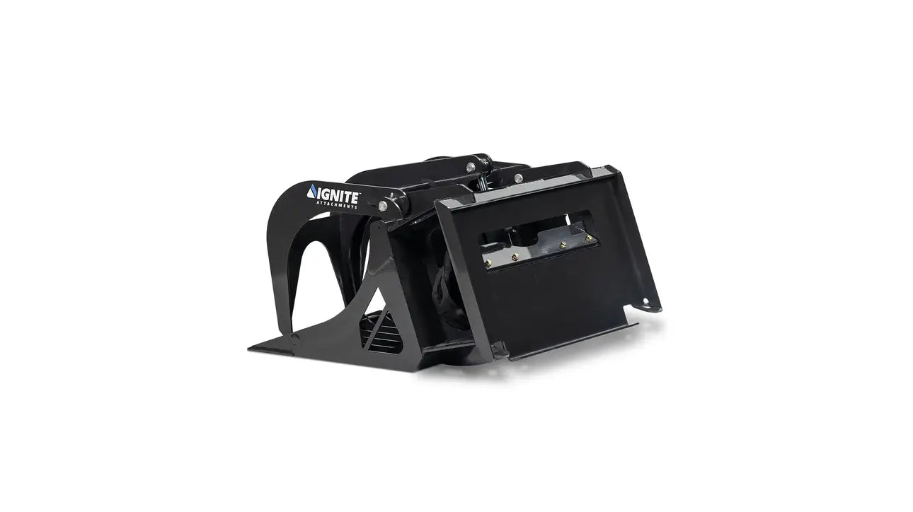 Ignite Attachments Mini Rock Grapple | Width 44" | Hydraulic Horsepower 7–15 HP | Hydraulic Flow 5–15 GPM | For Mini Track Loaders