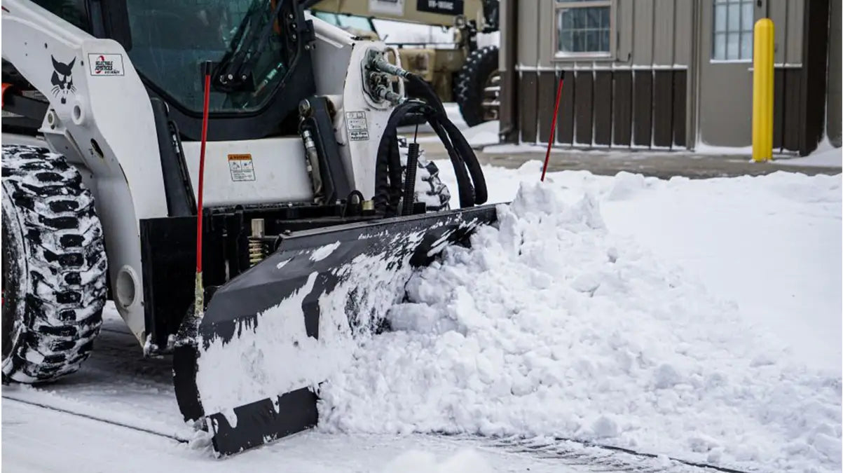 Ignite Attachments Snow Blade | Working Width 94" | Hydraulic Flow Range 13–25 GPM | For Skid Steers