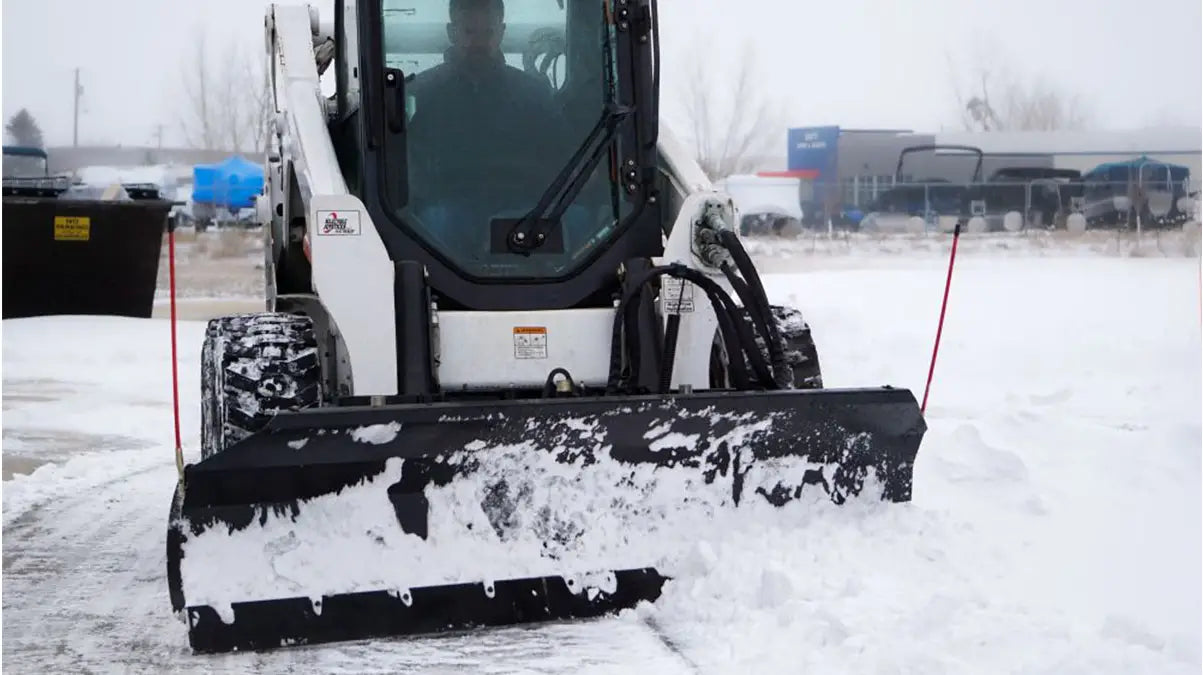 Ignite Attachments Snow Blade | Working Width 94" | Hydraulic Flow Range 13–25 GPM | For Skid Steers