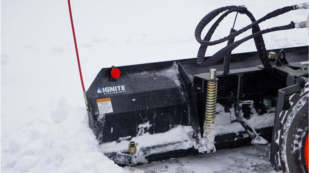 Ignite Attachments Snow Blade | Working Width 94" | Hydraulic Flow Range 13–25 GPM | For Skid Steers