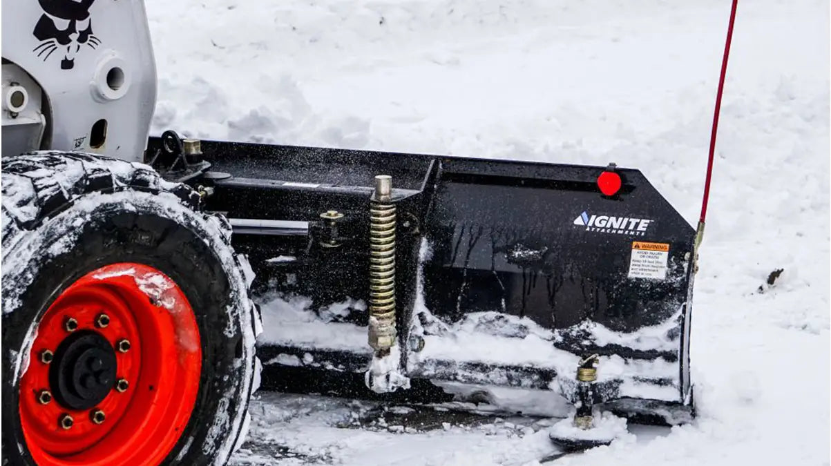 Ignite Attachments Snow Blade | Working Width 94" | Hydraulic Flow Range 13–25 GPM | For Skid Steers