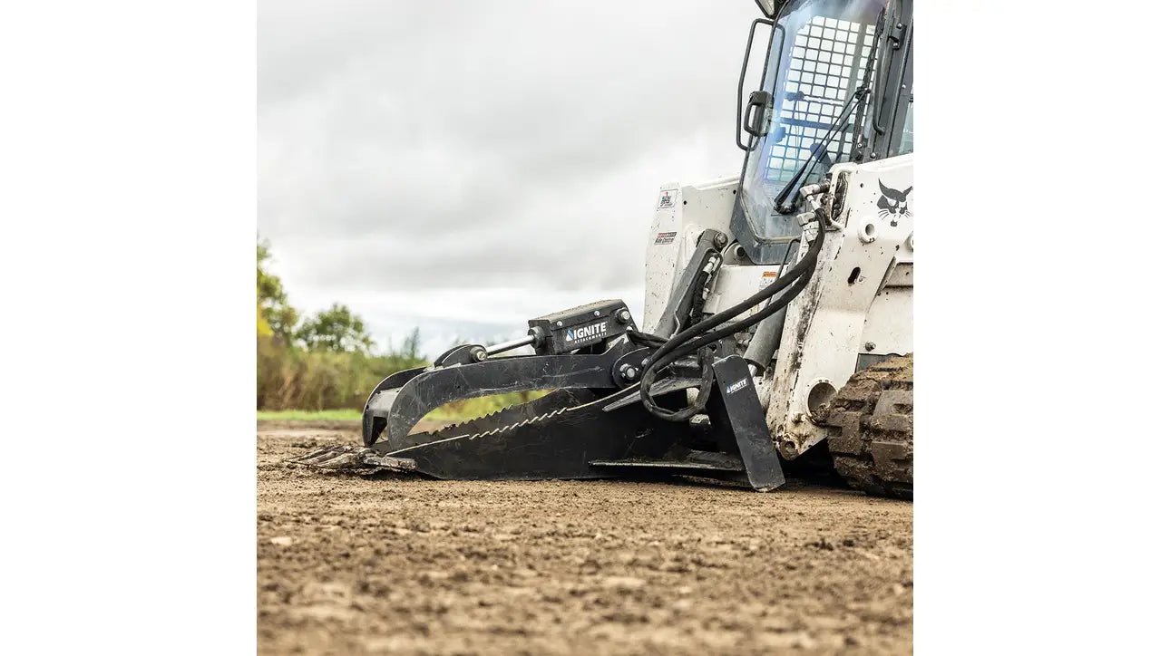 Ignite Attachments Stump Bucket Grapple | Width 46.6" | Hydraulic Flow 15-25 GPM | For Skid Steers