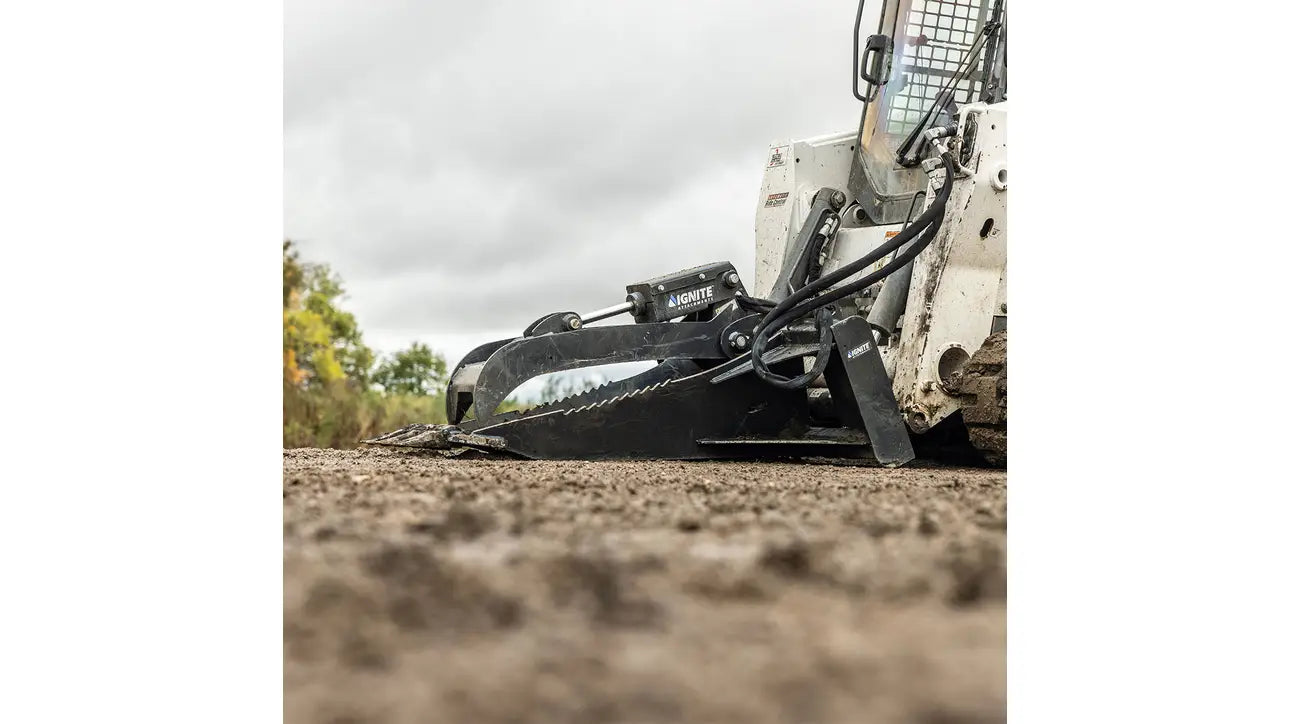 Ignite Attachments Stump Bucket Grapple | Width 46.6" | Hydraulic Flow 15-25 GPM | For Skid Steers