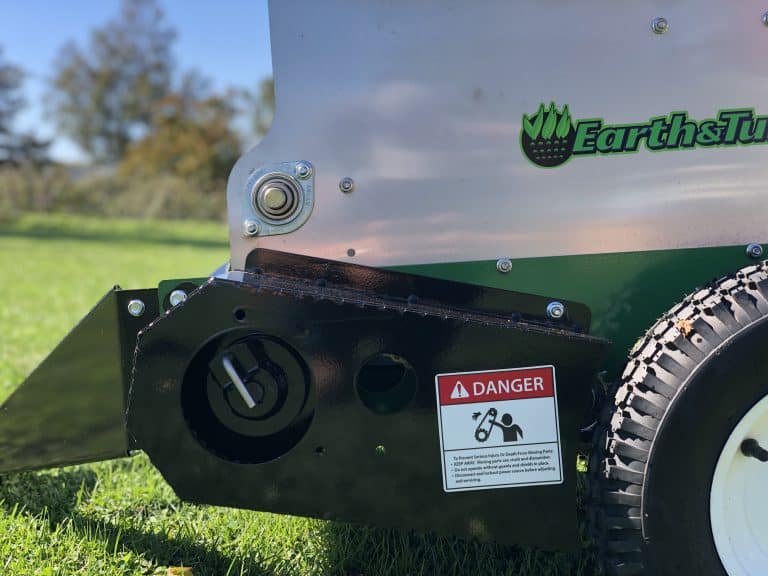 Earth & Turf | MultiSpread | 65PT Pull Behind Topdresser | 44" Overall Width | 30" Spread Width | 12 HP Minimum | For Tractor & ATV Compatible