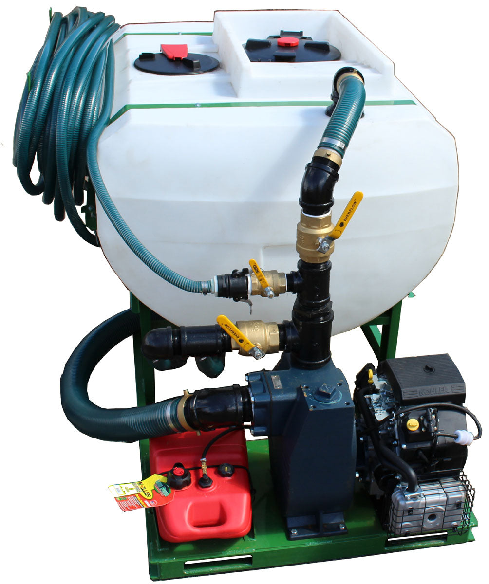 Turbo Turf Hydroseeder | Model HS-400-XPW & HS-400-XPW-P | Width 62” | Capacity 400 Gallon | Horsepower 19 HP | For Landscapers & Golf Courses