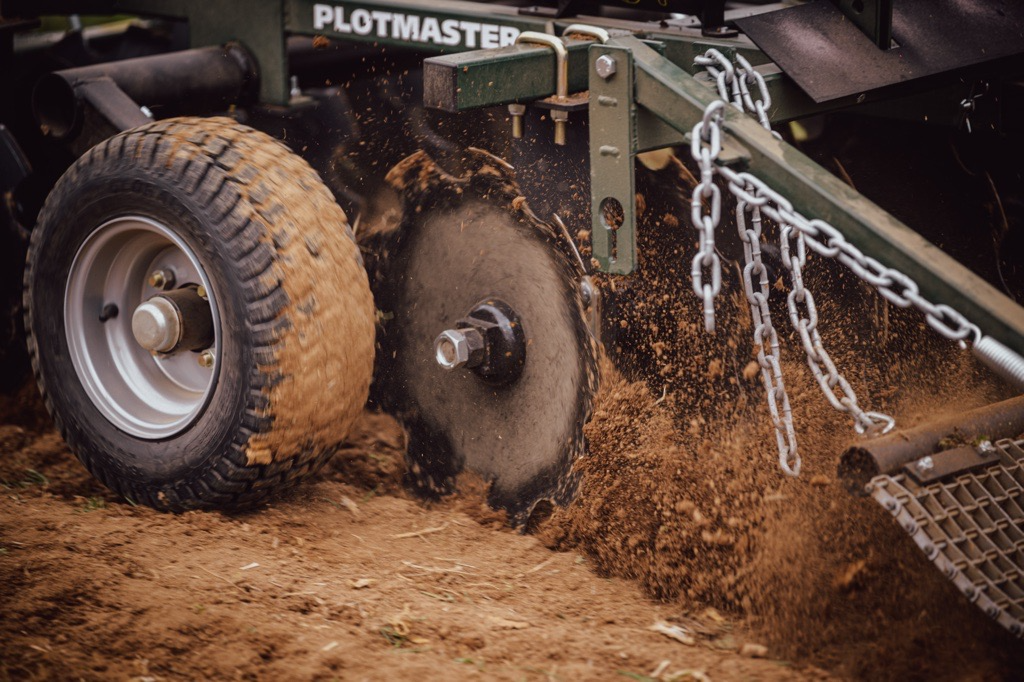 Plotmaster Hunter 400 | with Versa Seeder | Plow, Disk, Seed, Cultipack, Drag | 5-in-1 Food Plot Planter | For ATV/UTVs (500cc+) & Tractors (<30hp)