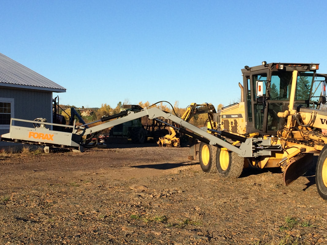 Forax 22' Implement Grader Boom | Weight 2800 lbs | Cutting Width 75 inches | Mulching Width 72 inches | For Road Grader