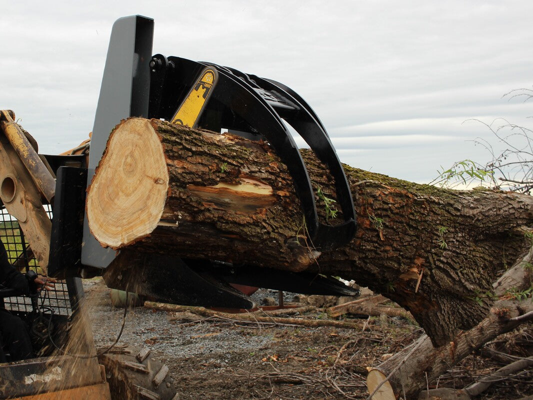 Hammer Head Rigid Grapple Saw | Model GS-44 | Grapple Opening 44" | Hydraulic Flow 15.5-21 GPM | For Skid Steers, Wheel Loaders & Tractors