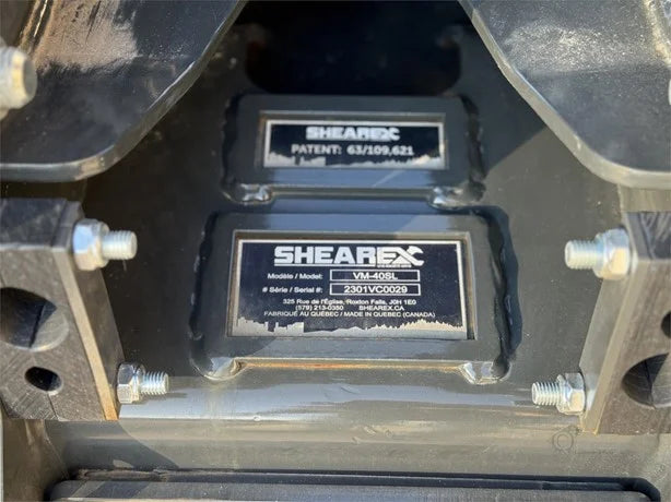 SHEAREX Mulcher | Model 2023 VM-40SL | Cutting Width 40" | Machine Size 10–15 Ton | Top Sharpened Knives | For Excavators