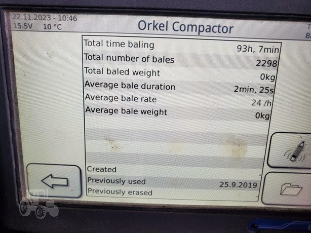 Orkel Compactor | Model Dens-X | Feed hopper F25 | Minimum PTO Horsepower 120 HP | For Tractors