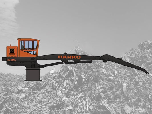 Barko Stationary Electric Loader | 2025 Model 495-SE-ERS | Width 8' 5" Ft | Horsepower 100 HP | For Log Loaders