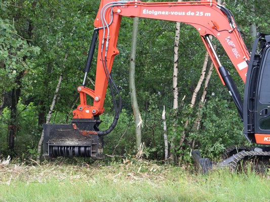 Shearex Mulcher | Model VM-50SR | Cutting Width 48" inches | Machine Size 15–20 Tons | For Excavators
