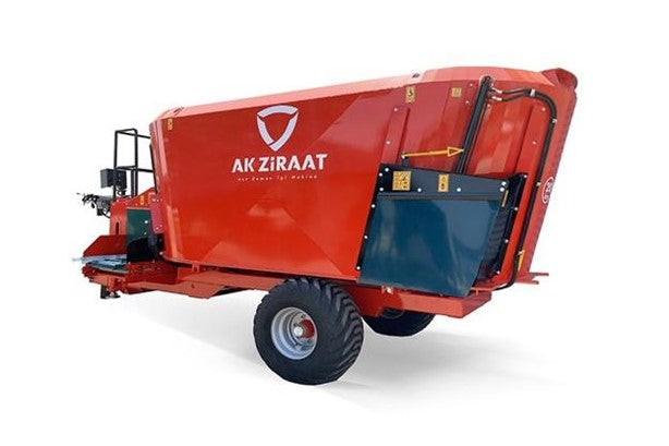 AK Ziraat | TIREMIX DD12 | 12m³ | Feed Mixer Wagon | HorsePower 85 HP | For Tractor