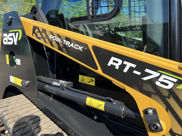 ASV Skid Steer | 2025 Model POSI-TRACK RT75 MAX | 72" Dirt Bucket | 22.6 GPM | 74 HP