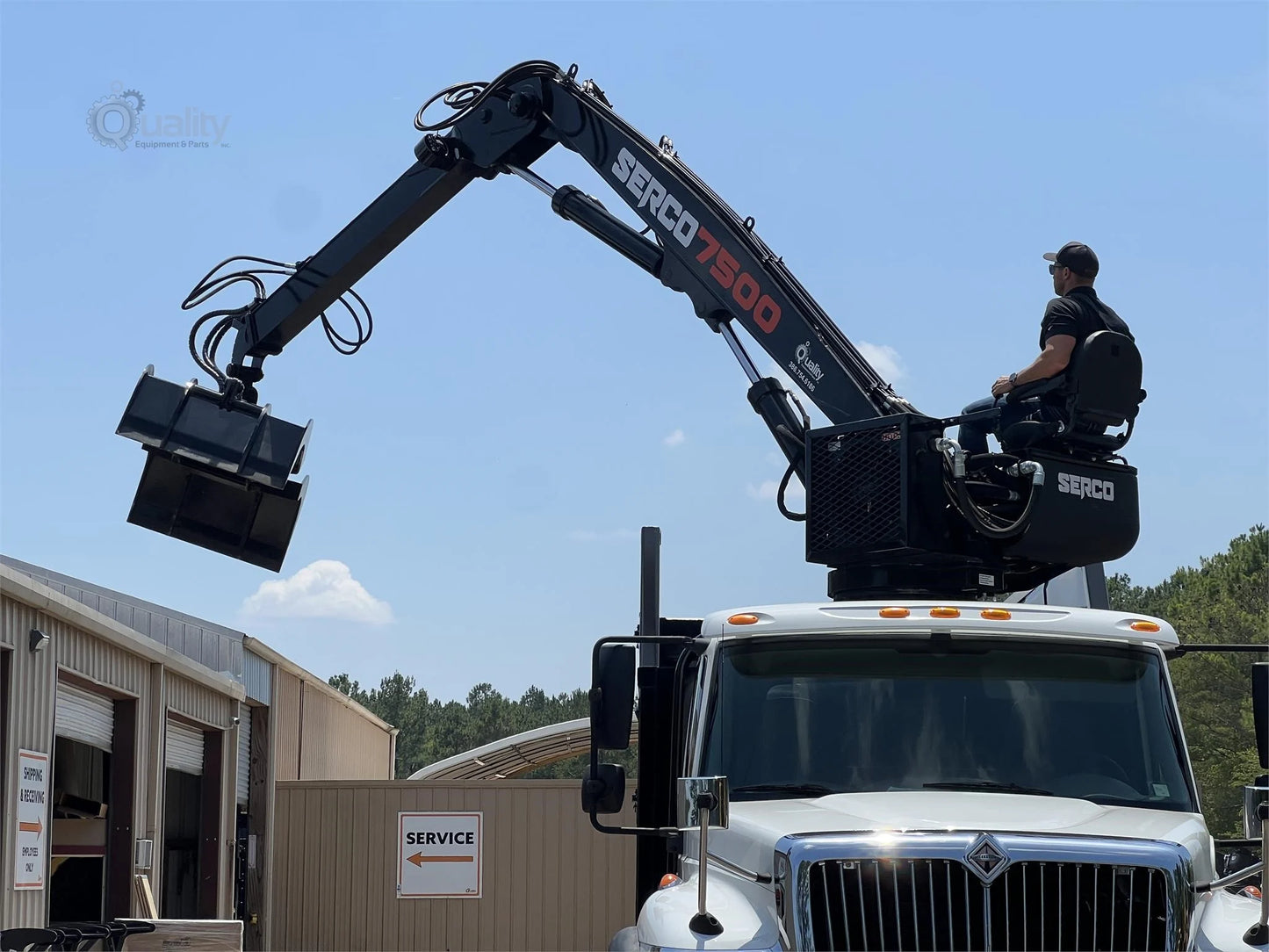 2023 SERCO Truck Log Loader | Model 7500 | Boom Reach 25' Ft | Hydraulic Flow Rate 30 GPM | For Heavy-Duty Material Handling